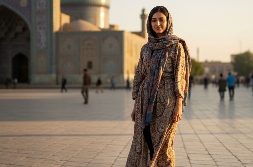 تغییر پس‌زمینه عکس پرتره به میدان نقش‌جهان اصفهان با فیلتر هوش مصنوعی سیما