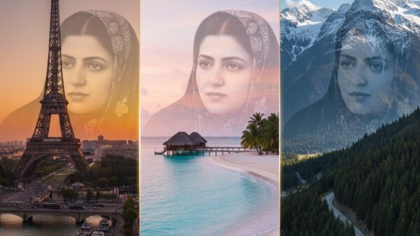 مقایسه سه پس‌زمینه رویایی برای پرتره