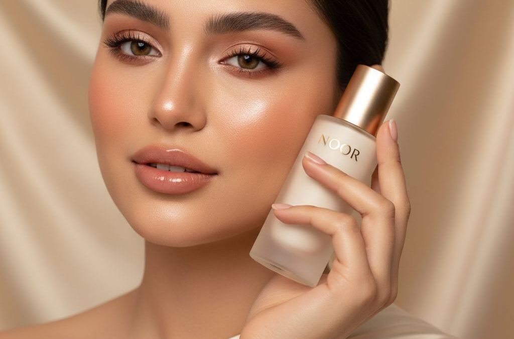 عکس تبلیغاتی برند عطر با نور ملایم