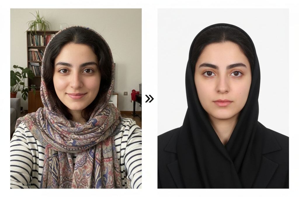 دو گام تبدیل سلفی به عکس ۳×۴ پاسپورت